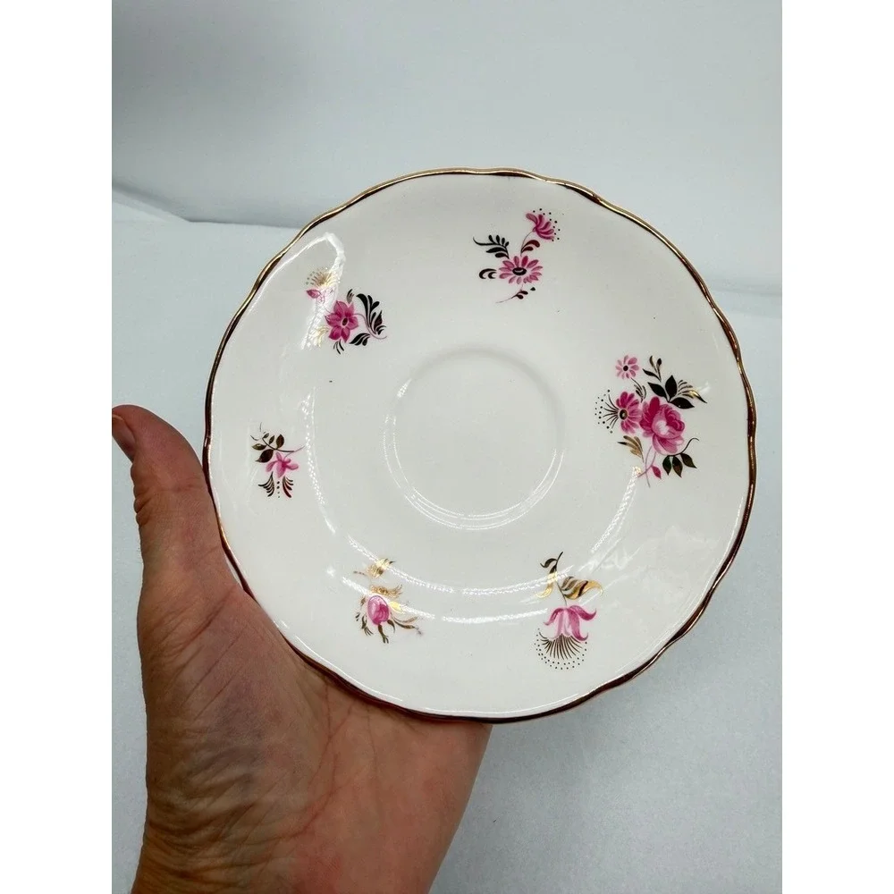 4 Plates Cottage Core Style House Saucers Mixed LOT Floral VTG Tea Cottage Core